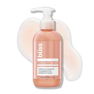 Rose Gold Rescue Foaming Face Wash & Cleanser for Sensitive Skin | Clean | Cruelty Free | Vegan | 6.4 Fl Oz