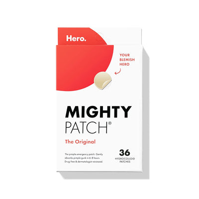 Original from Hero Cosmetics - Hydrocolloid Acne Pimple Patch for Covering Zits and Blemishes, Spot Stickers for Face and Skin, Vegan-Friendly and Not Tested on Animals (36 Count)