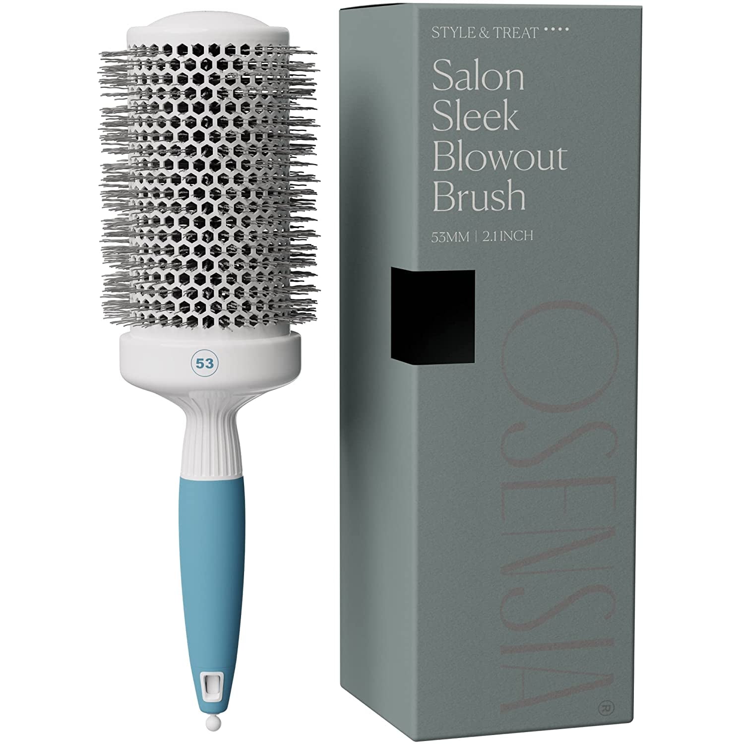 Professional round Brush for Blow Drying - Large Ceramic Ion Thermal Barrel Brush for Precise Styling and Maximum Volume - Lightweight round Hair Brush for Manageable Hair (2 Inch) (Not Electrical)