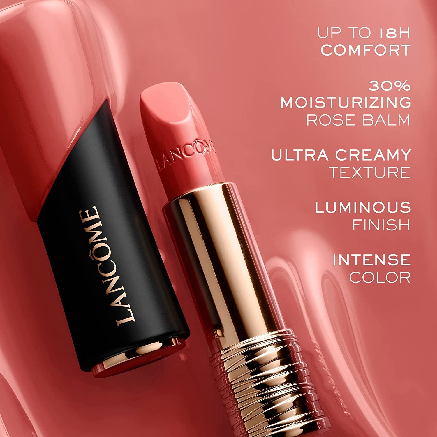 L'Absolu Rouge Hydrating Cream Lipstick - Long-Wear - Satin Finish