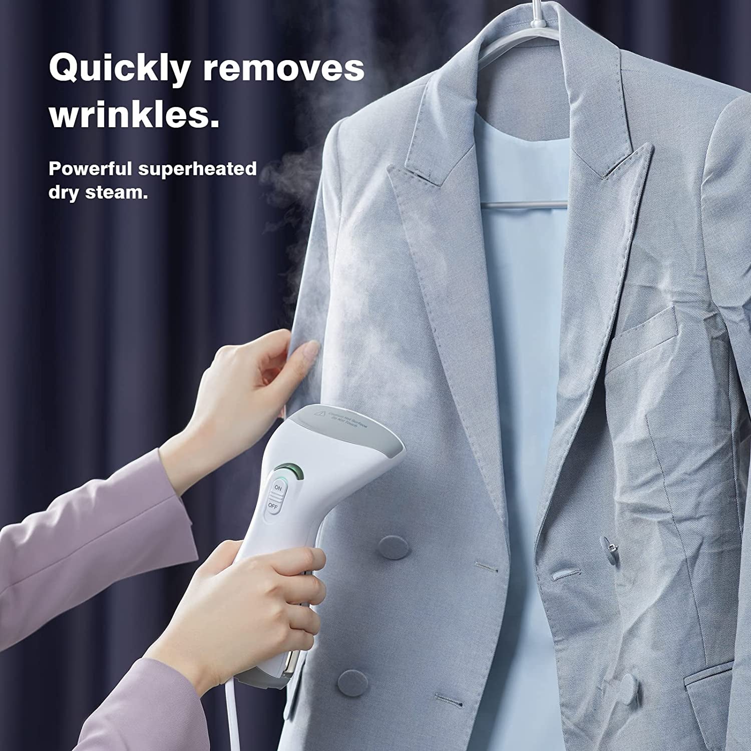 Steamer for Clothes, Powerful 20S Fast Heat-Up, Mini Portable Steam Iron for Travel, Clothing Steamer, Handheld Garment Steamer,Plancha a Vapor Para Ropa, for All Kind of Fabrics, Only US, 120V, 150ML