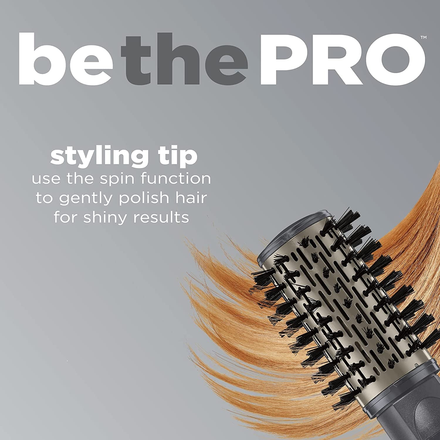 INFINITIPRO by  Hot Air Spin Brush Set with 2-Inch and 1.5-Inch Brushes, Hot Air Spin Dryer Brush