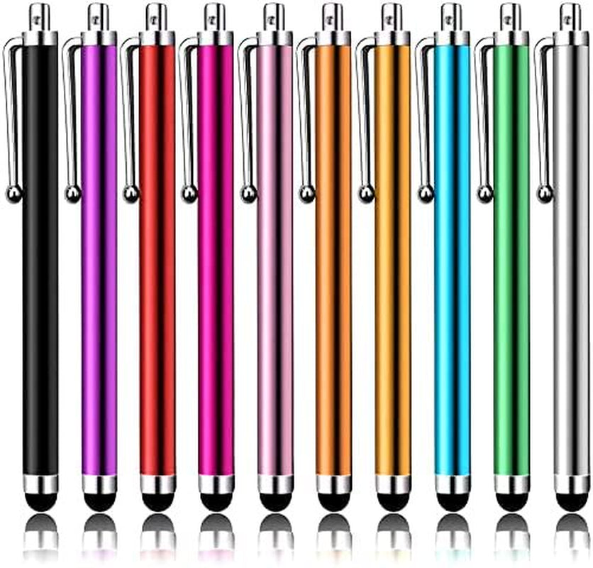 Stylus Pens for Touch Screens,10 Pack Capacitive Touch Screen Stylus for Ipad,Iphone,Tablets,Samsung,Kindle Touch All Universal Touch Screen Devices (10 Multicolor)