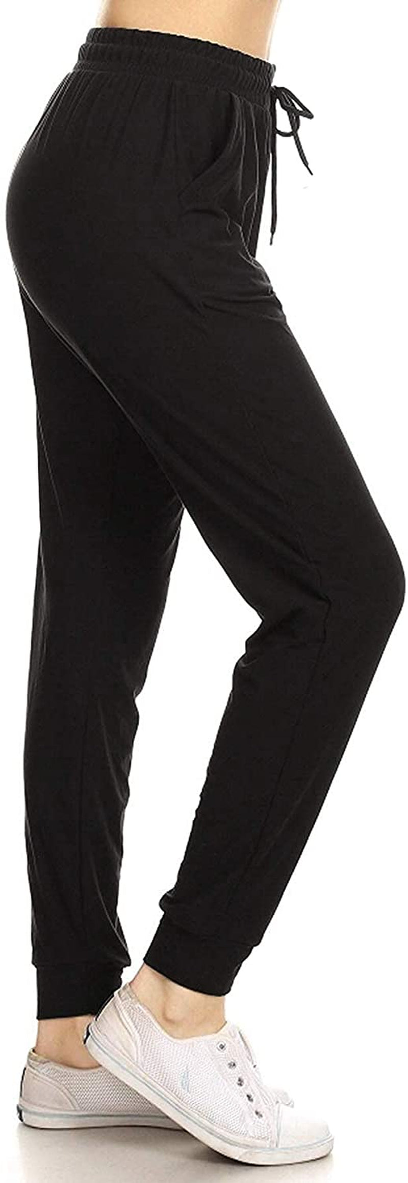 Women'S Printed Solid Activewear Jogger Track Cuff Sweatpants