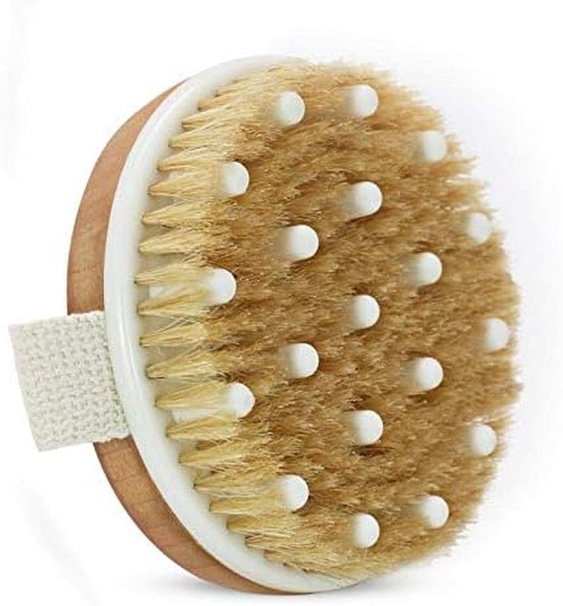 Dry Brushing Body Brushes- round Exfoliating Brush for Cellulite and Lymphatic Drainage Massager, and Body Exfoliating,Improve Your Circulation-Soft Massage Nodes