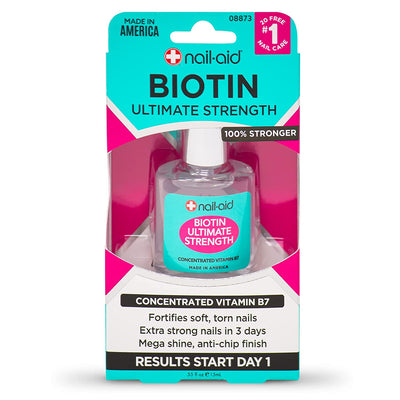 Biotin Ultimate Strength - Nail Treatment & Strengthener - Clear, 0.55 Fl Oz (08873)