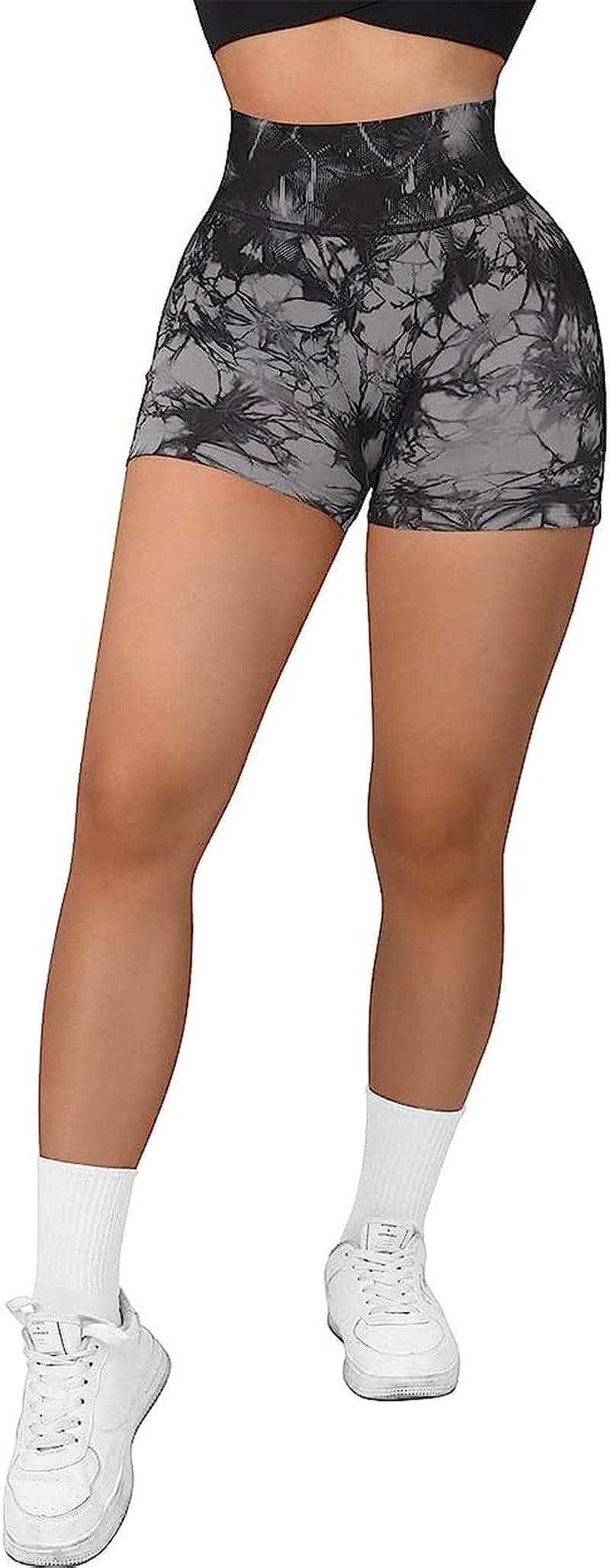 Women Seamless Booty Shorts Butt Lifting High Waisted Workout Shorts