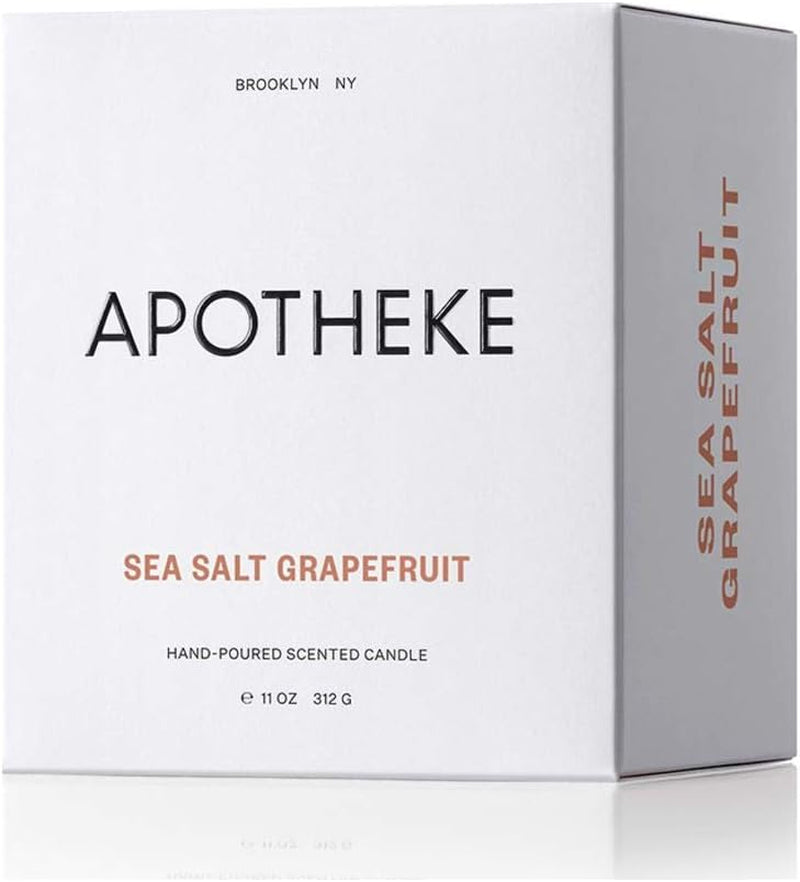 Luxury Scented Candles for Home, Sea Salt Grapefruit - Aromatherapy Scented Jar Candle with Soy Wax Blend - Pepper, Mint & Tarragon Notes - Long Lasting 60-70 Hour Burn Time - 11 Ounces