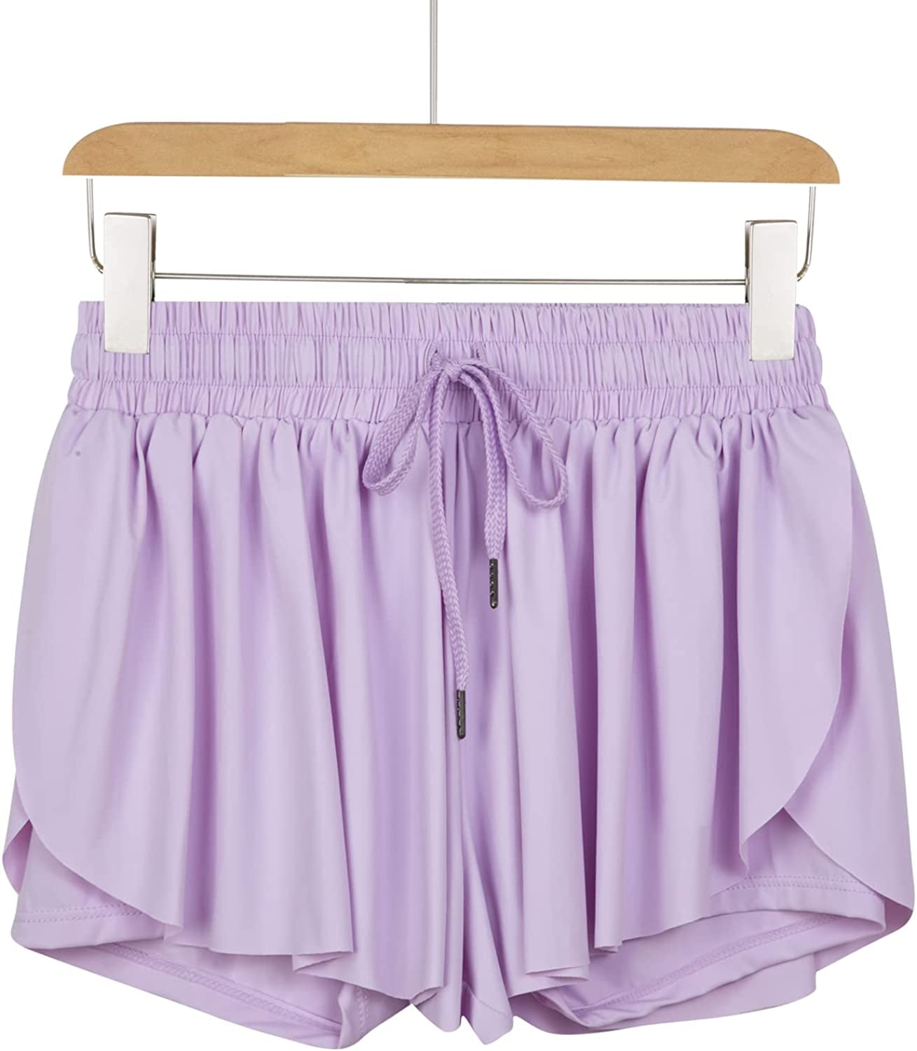 Flowy Athletic Shorts for Women Gym Yoga Workout Running Biker Spandex Butterfly Tennis Skirts Cute Clothes Summer