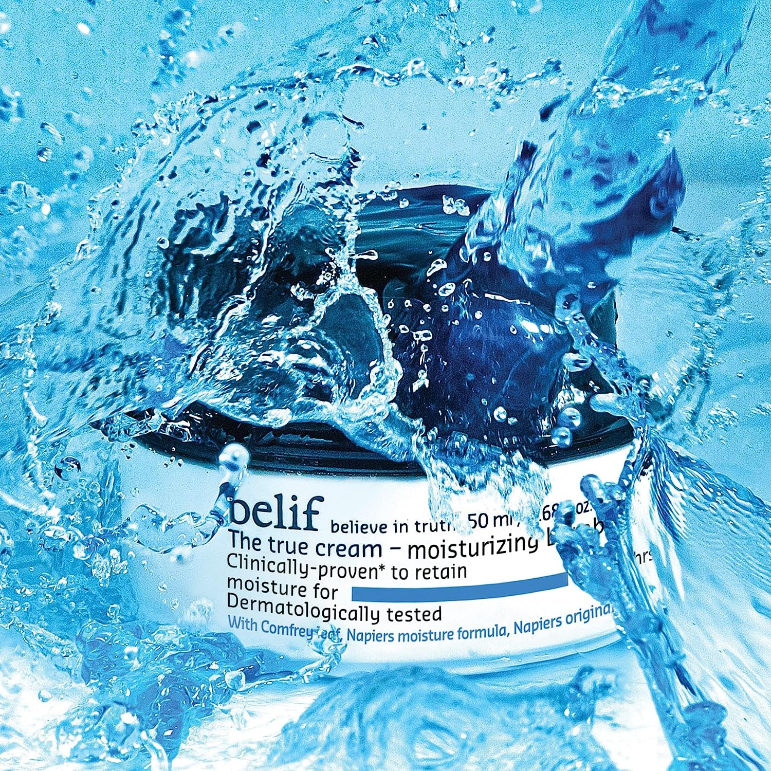 Belif the True Cream Moisturizing Bomb | Intensive Face Moisturizer for 26 Hour Hydration | Soothing & Nourishing Cream W/ Panthenol, Comfrey Leaf & Oat Extract | Cream for Dry, Sensitive Skin