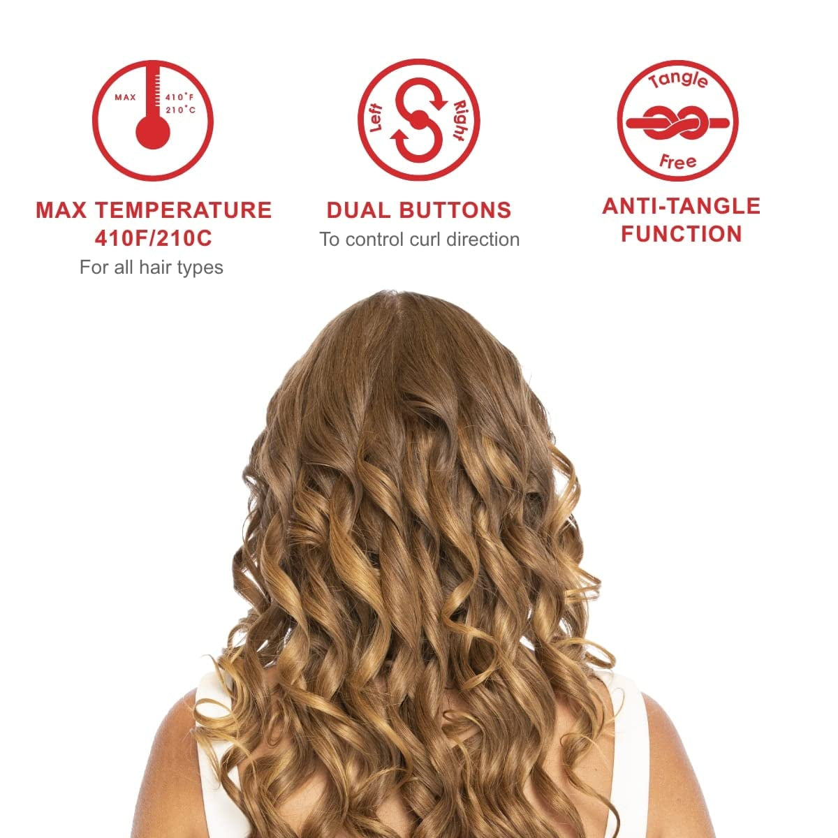 Spin N Curl Special Edition Rose Gold Hair Curler 1". Ideal for Shoulder-Length Hair between 6-16” Inches.