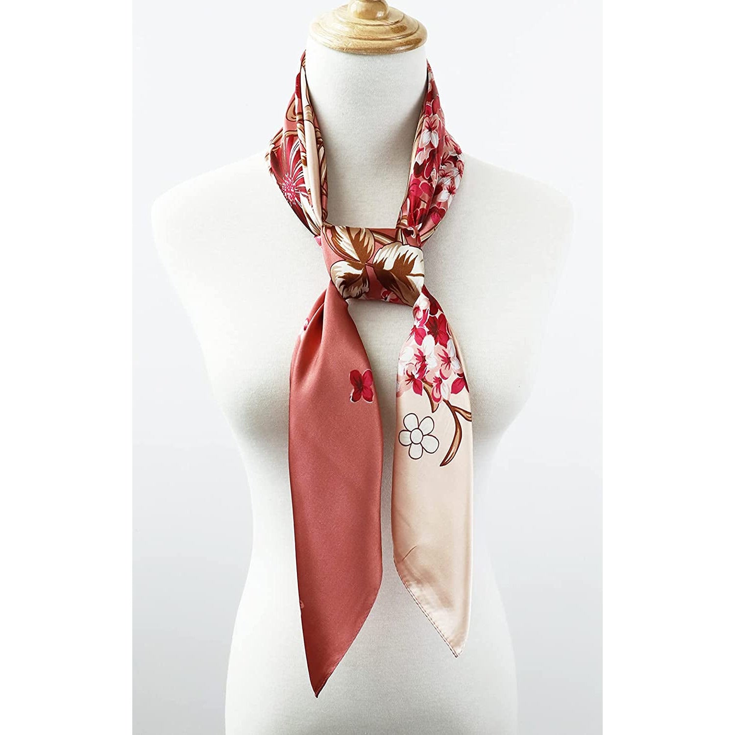 Women'S 35" Satin Square Silk like Hair Scarves and Wraps Headscarf for Sleeping