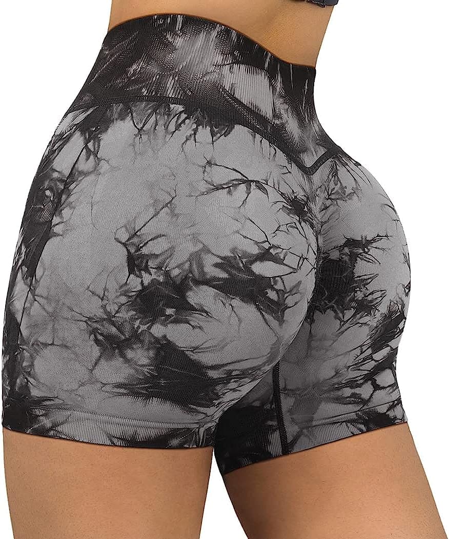 Women Seamless Booty Shorts Butt Lifting High Waisted Workout Shorts