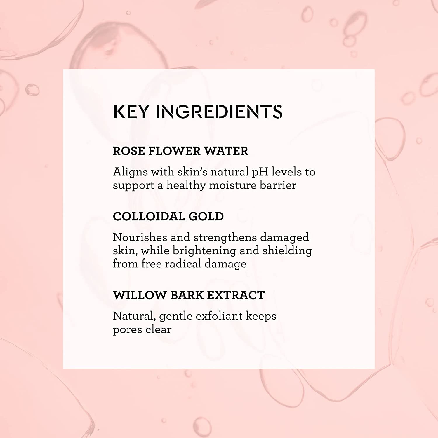 Rose Gold Rescue Foaming Face Wash & Cleanser for Sensitive Skin | Clean | Cruelty Free | Vegan | 6.4 Fl Oz