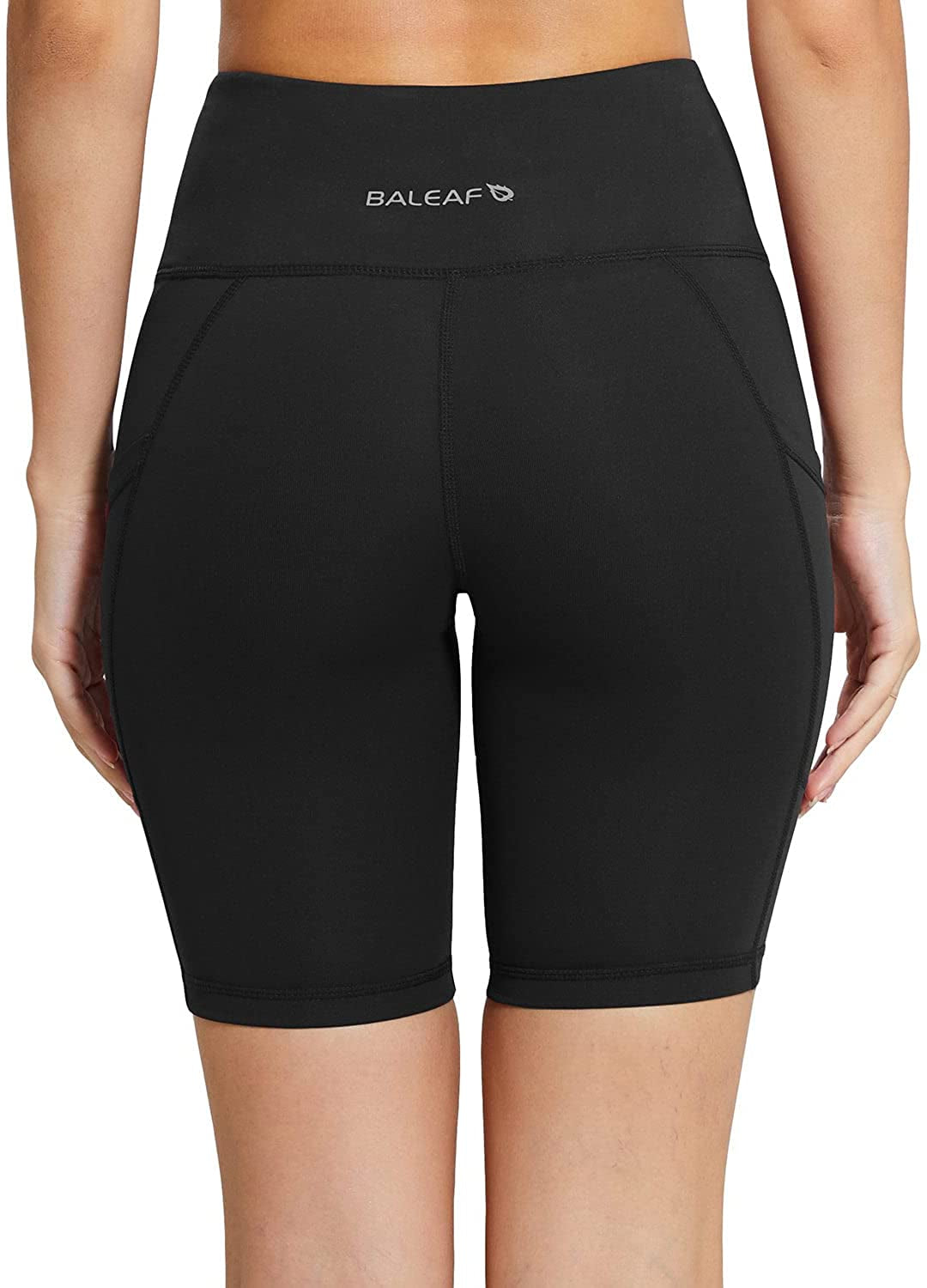 Women'S 8"/ 7"/ 5" High Waist Biker Shorts Yoga Running Volleyball Workout Gym with Pockets for Summer