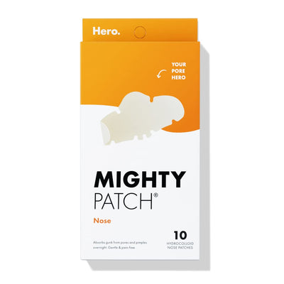 Mighty Patch Nose from  - XL Hydrocolloid Patches for Nose Pores, Pimples, Zits and Oil - Dermatologist-Approved Overnight Pore Strips to Absorb Acne Nose Gunk (10 Count)