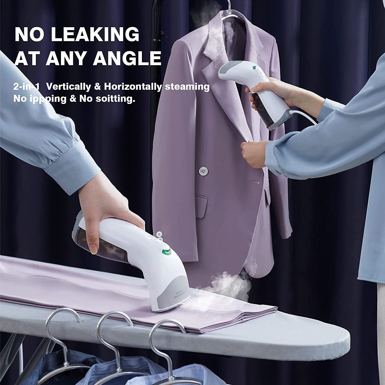 Steamer for Clothes, Powerful 20S Fast Heat-Up, Mini Portable Steam Iron for Travel, Clothing Steamer, Handheld Garment Steamer,Plancha a Vapor Para Ropa, for All Kind of Fabrics, Only US, 120V, 150ML