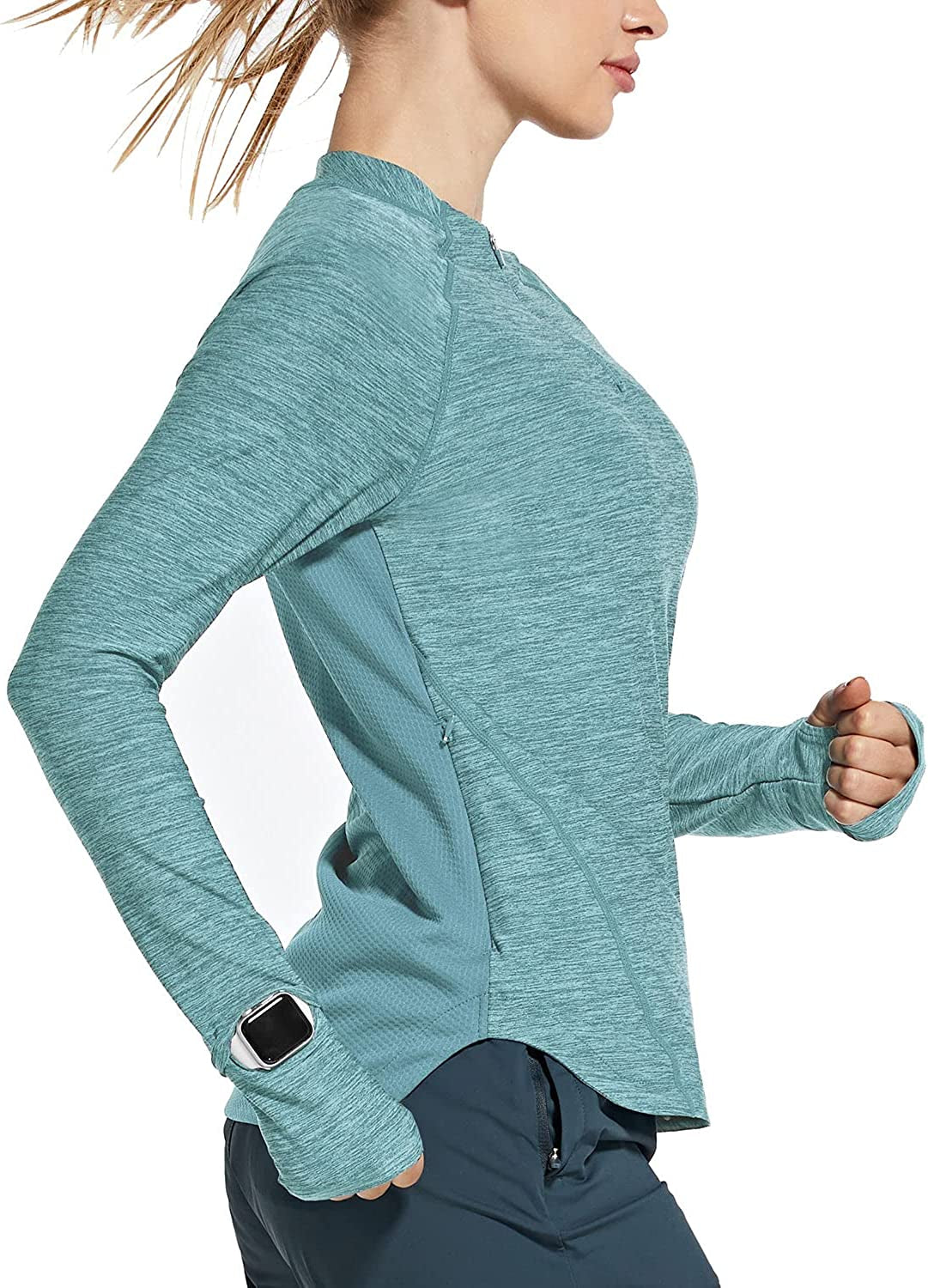 Women'S Quick Dry Shirts Long Sleeve for Running Hiking Workout UPF50+ SPF Lightweight Pullover