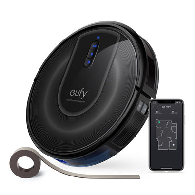 Eufy Robovac G30 Verge, Robot Vacuum with Home Mapping, 2000Pa Suction, Wi-Fi, Boundary Strips, for Carpets and Hard Floors