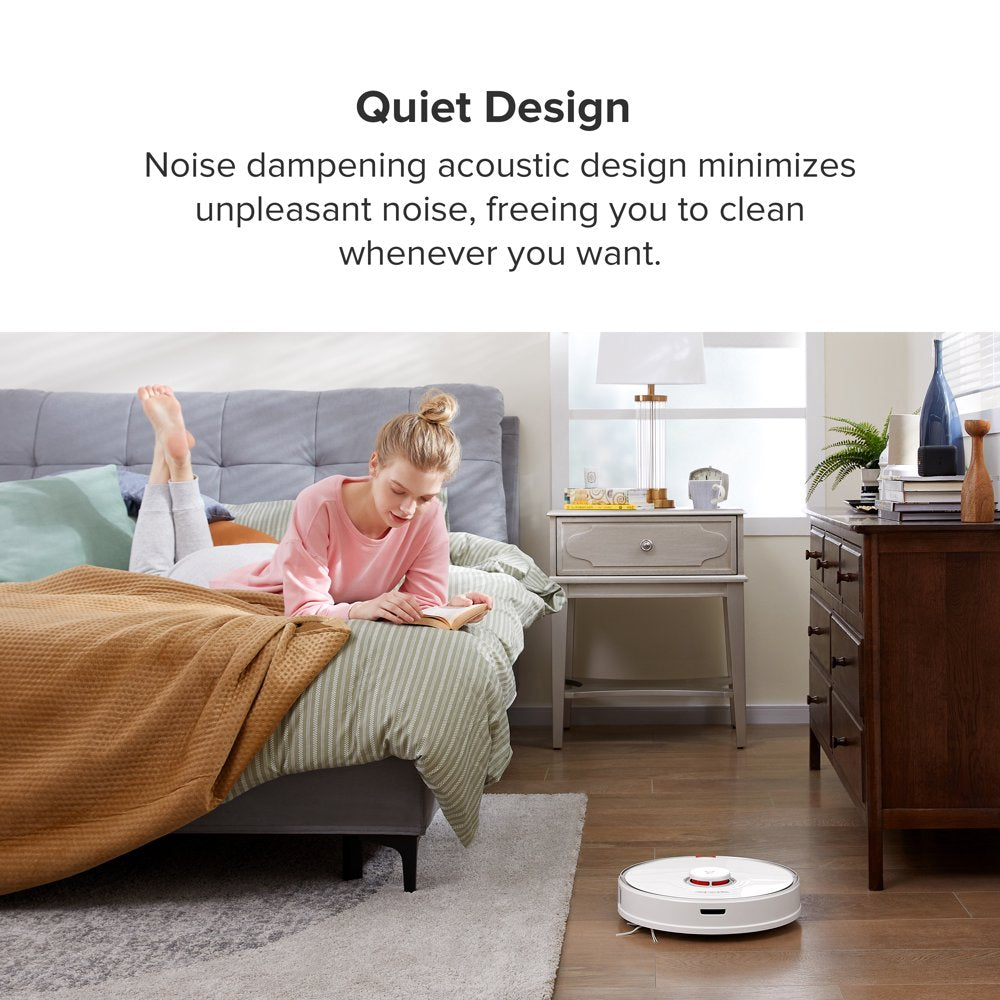 ® S7-WHT Robot Vacuum Cleaner with Sonic Mopping, Strong 2500PA Suction