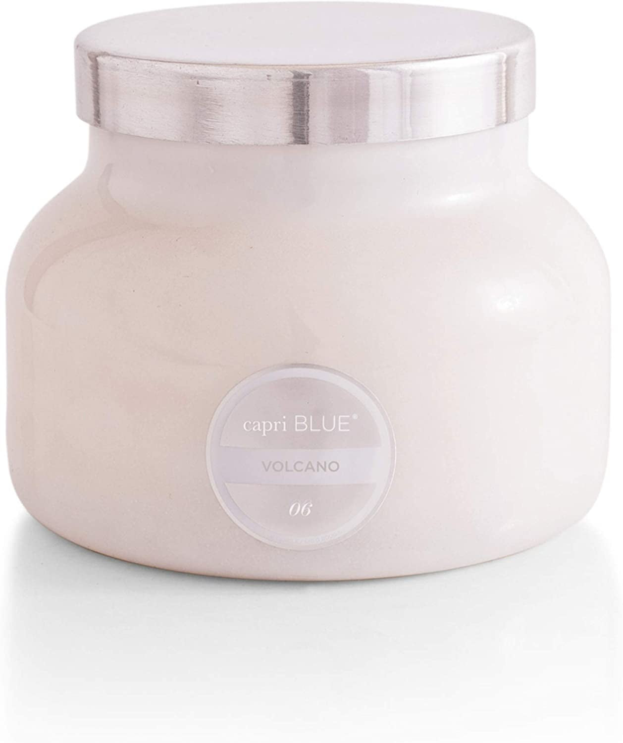Scented Candle - Cotton Wick - Luxury Aromatherapy Candle - 19 Oz - Volcano - White