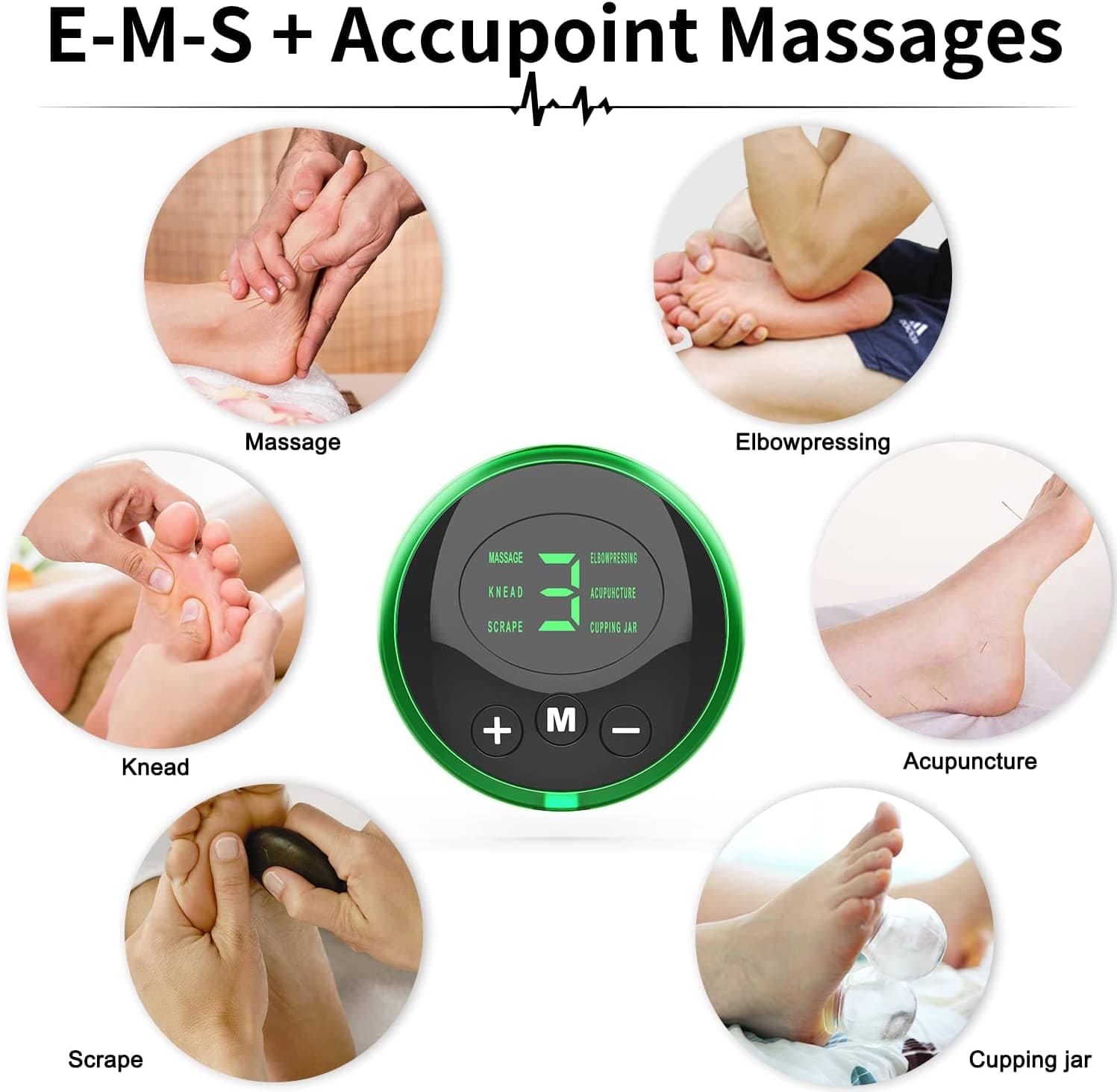 EMS Foot Stimulator Massager Mat - Electric Feet Acupressure Pad Acupuncture Massager Legs Circulation Machine anti Fatigue Sore Feet Relief Device Relaxation Gifts for Women Men
