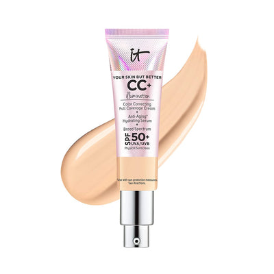 Your Skin but Better CC+ Cream Illumination - Color Correcting Cream, Full-Coverage Foundation, Hydrating Serum & SPF 50+ Sunscreen - Radiant Finish - 1.08 Fl. Oz