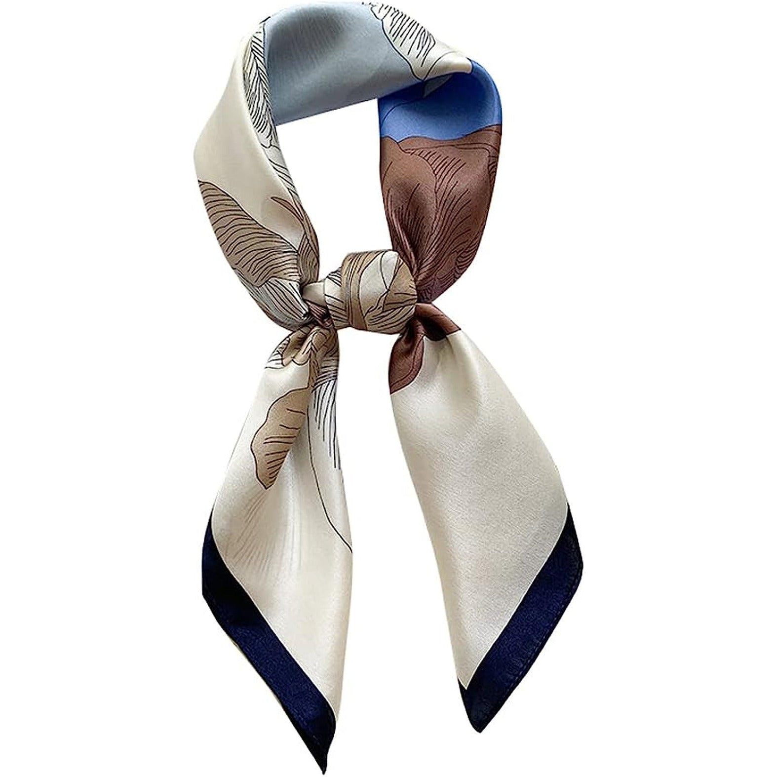 100% Pure Mulberry Silk Scarf 27"'X27"(In) Square Scarf Head Scarf Neck Scarf Headscarf for Women with Gift Packed