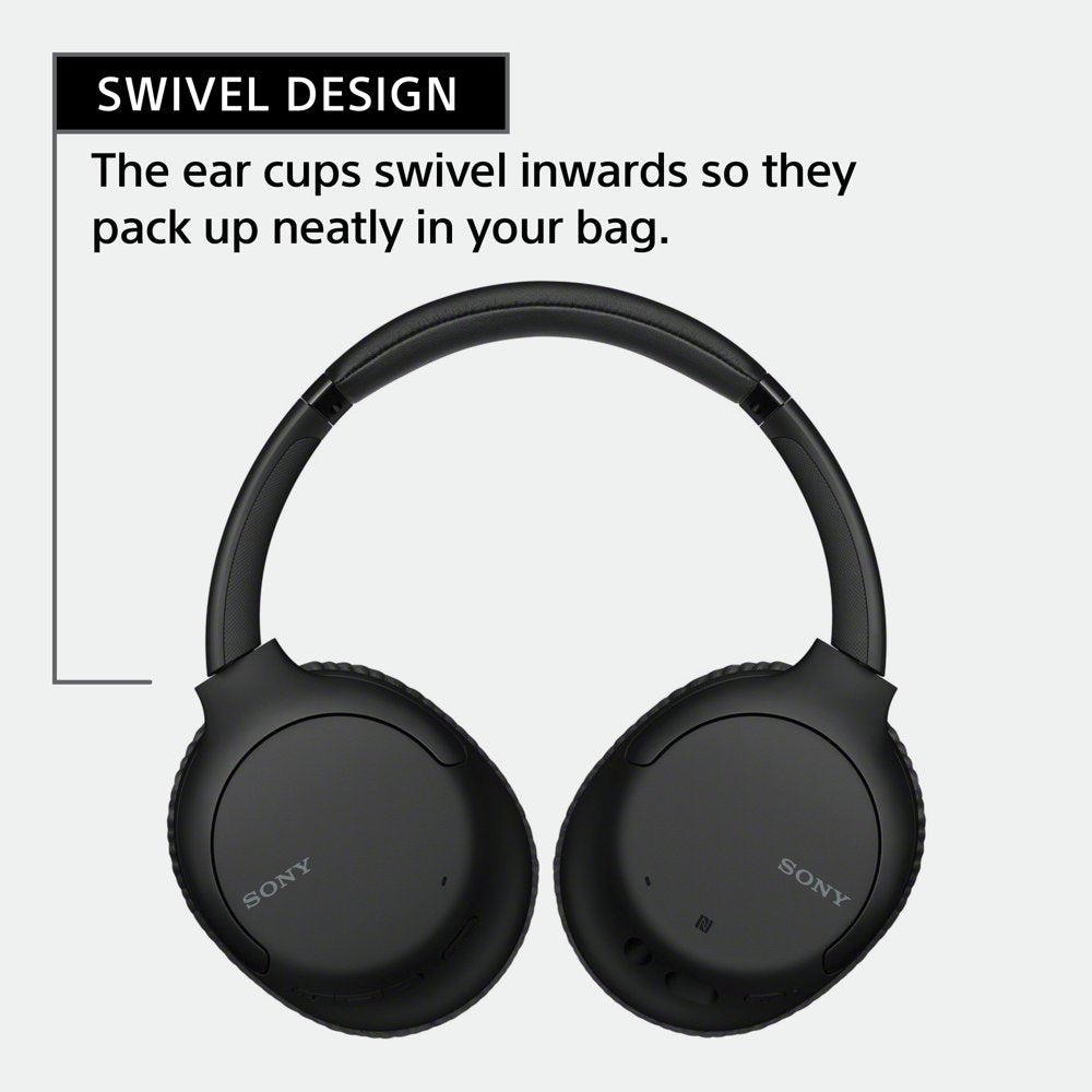 Wireless Over-Ear Noise Canceling Headphones with Microphone, Black, WHCH710N/B