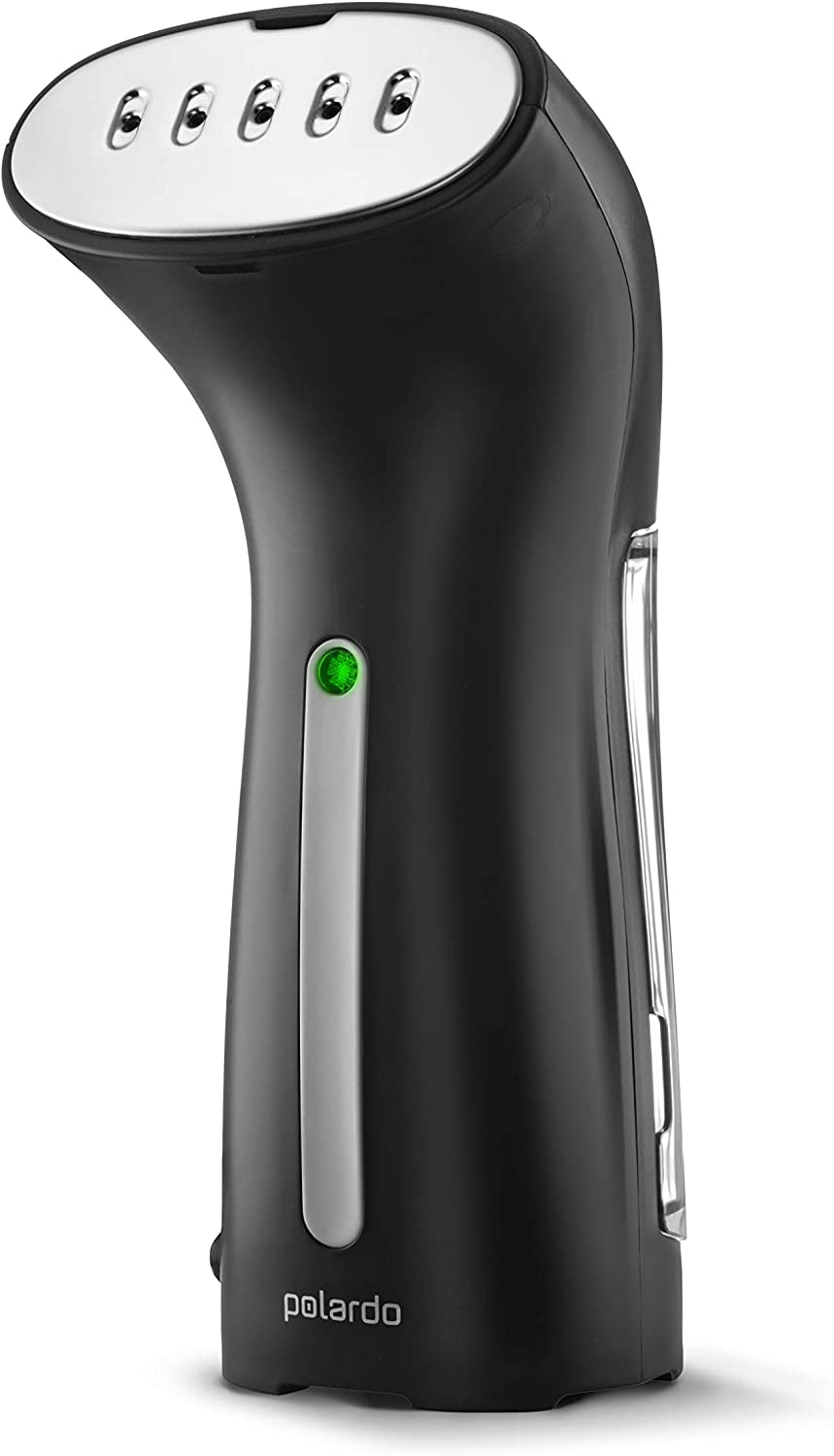Steamer for Clothes, Hand Held Portable Travel Garment Steamer, Metal Steam Head, 25S Heat Up, Pump System, Mini Size, Handheld Steamer for Any Fabrics, No Water Spitting, 120V Black
