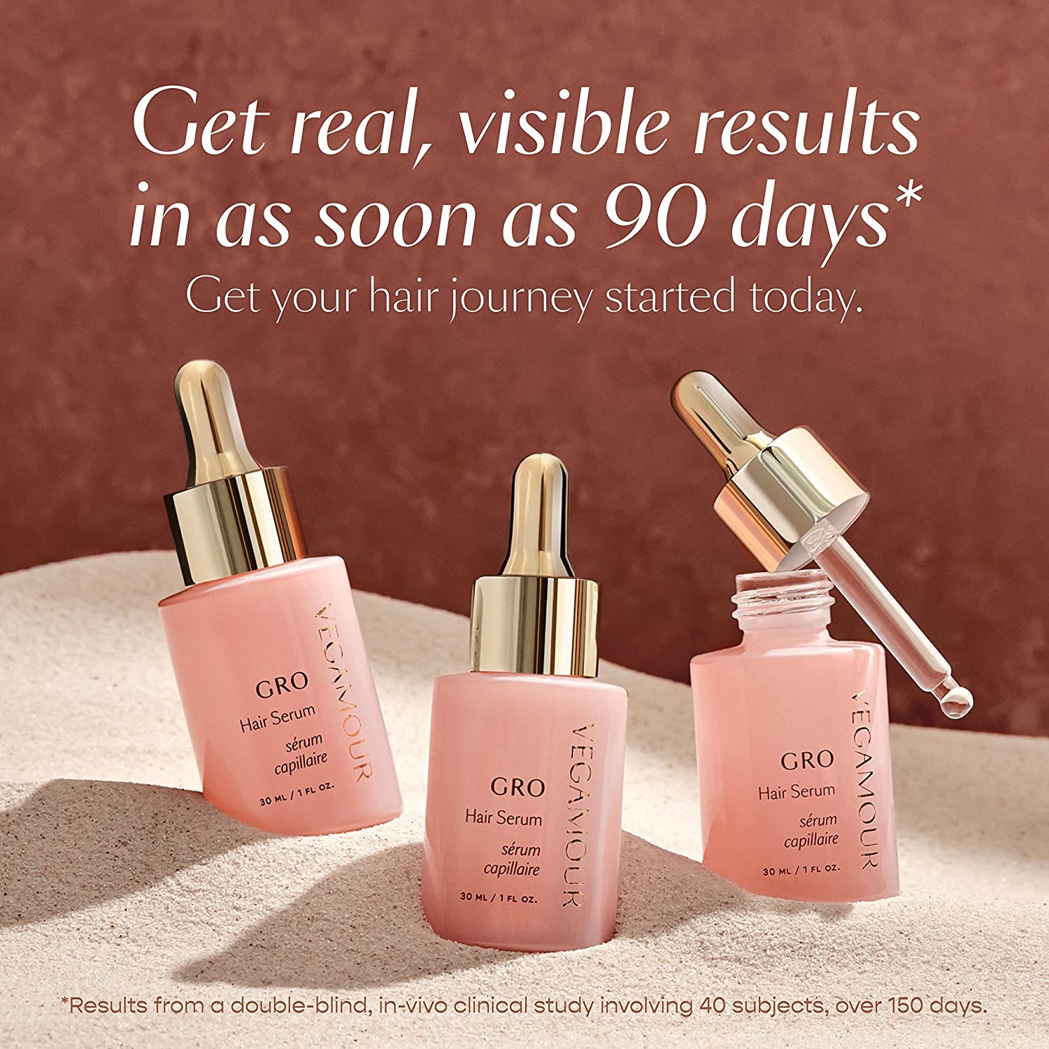 GRO Hair Serum - Hair Serum for Healthy, Thicker and Fuller Hair - Caffeine and Biotin Hair Serum