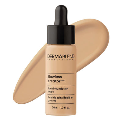 Flawless Creator Multi-Use Liquid Foundation Makeup, Full Coverage Lightweight Buildable Foundation, Natural Finish, 1 Fl Oz.