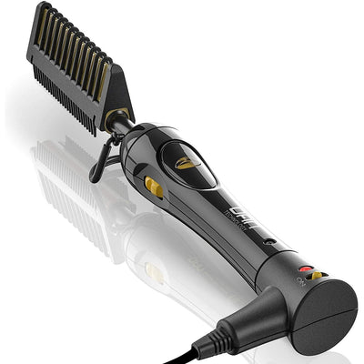 500℉ Hot Comb,60 Min Auto-Off Hair Straightener Comb,7 Temperatures Adjustable Ceramic Hot Comb,Electric Pressing Comb for Black Hair,Professional Hot Combs for Natural Black Hair