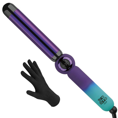 Bed Head Rough Volume Digital Hair Curling Wand | Fast Heat up and Massive Shine, (1-1/4 In)