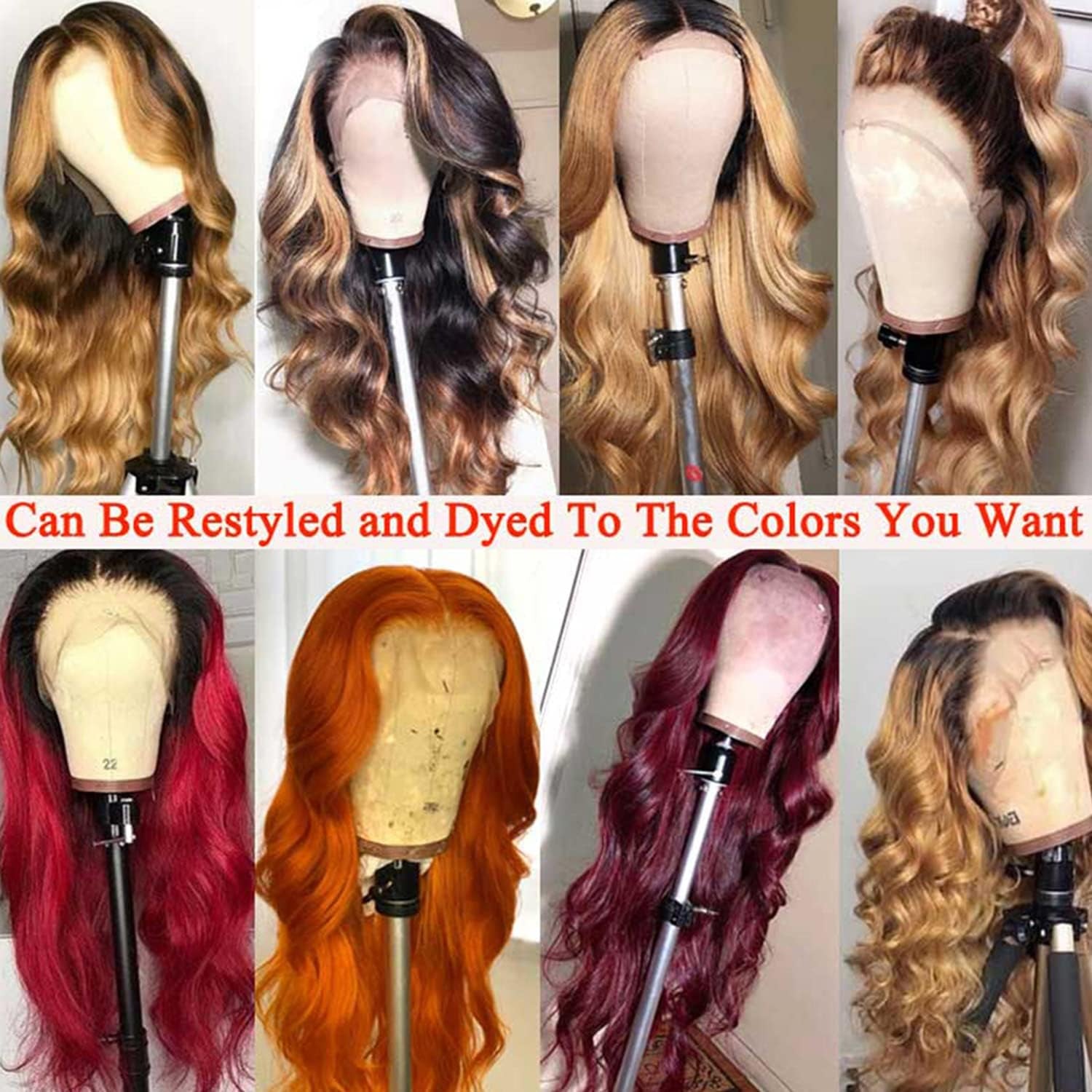 13X6 HD Body Wave Lace Front Wigs Human Hair Wigs for Black Women 160% Density Glueless Brazilian Virgin Transparent Lace Frontal Wigs Human Hair Pre Plucked with Baby Hair Natural Color 20 Inch