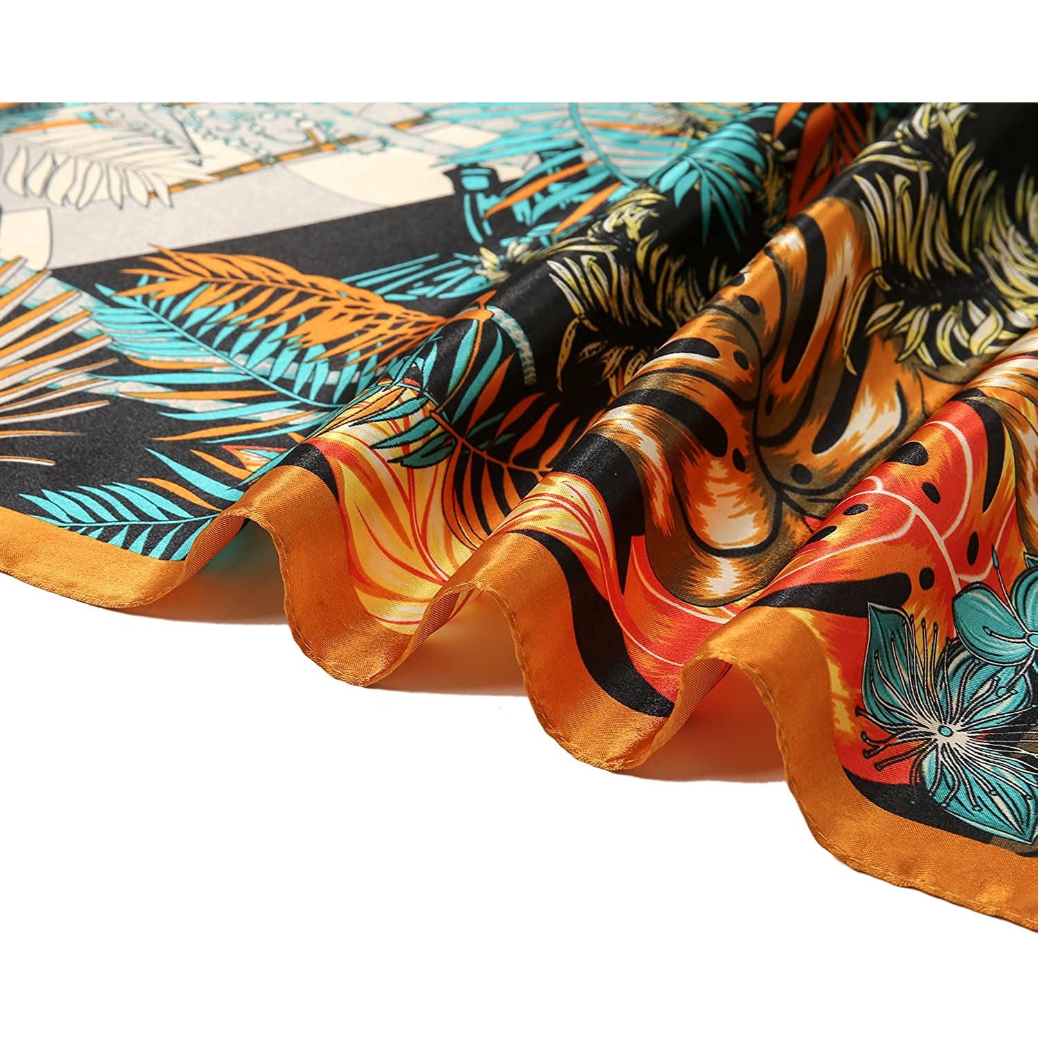 Head Scarf for Women like Silk Satin Scarf for Hair Wrapping at Night Bandana Square Scarf for Sleeping 35 Inch