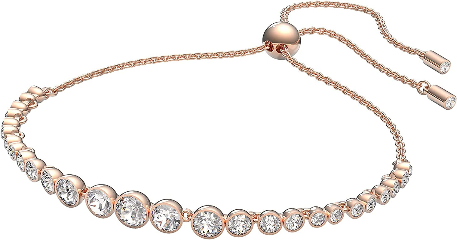 Emily Tennis Bracelet Jewelry Collection, Clear Crystals, Blue Crystals, Pink Crystals (Amazon Exclusive)